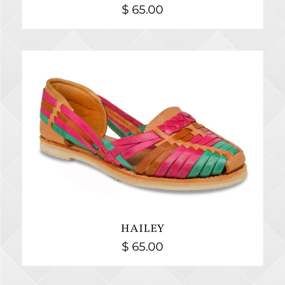 Colorful Woven Leather Huaraches red hawk leather co